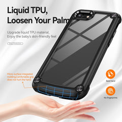 Funda protectora de lente de TPU + PC para iPhone SE 2022 / SE 2020 / 8 / 7