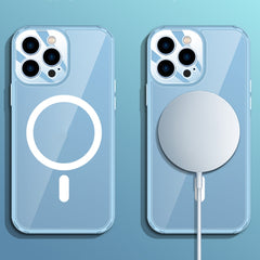 Soft Shield MagSafe Magnetic Acrylic Transparent PC Phone Case, For iPhone 13 Pro Max, For iPhone 13 Pro, For iPhone 13, For iPhone 12 Pro Max