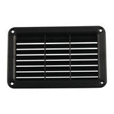 A6788 193x122mm Black Rectangle Louvered Ventilation Plastic Venting Panel Cover