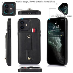 Wristband Kickstand Wallet Leather Phone Case, For iPhone 12 mini, For iPhone 12 / 12 Pro, For iPhone 12 Pro Max, For iPhone 11