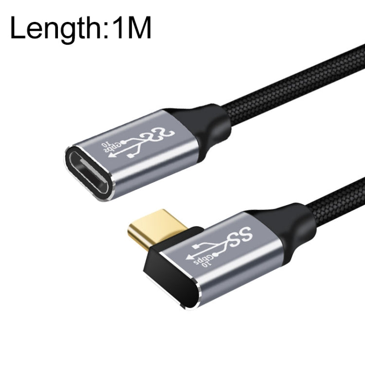 10Gbps USB-C / Type-C Female to Male Elbow Charging Data Transmission Extension Cable, 25cm, 50cm, 1m 10Gbps USB-C / Type-C Female to Male Elbow Charging Data Transmission Extension Cable, 25cm, 50cm, 1m