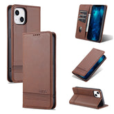 AZNS Magnetic Calf Texture Flip Leather Phone Case