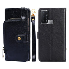 Zipper Bag PU + TPU Horizontal Flip Leather Phone Case, For OPPO Reno5 A, For OPPO Reno6 4G, For OPPO Reno8 5G, For OPPO Reno8 Pro 5G, For OPPO Reno8 Pro+ 5G, For OPPO Realme GT Master/Q3 Pro Carnival