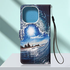Painted Flat Texture Leather Case with Lanyard & Card Slot & Wallet & Holder, For iPhone 14 Pro Max