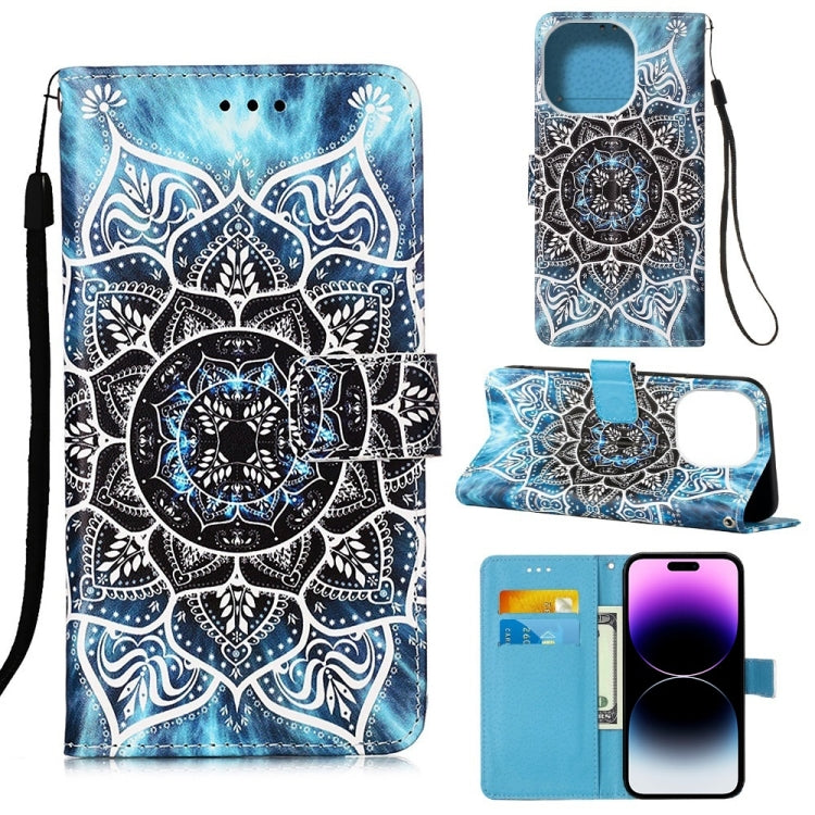 Painted Flat Texture Leather Case with Lanyard & Card Slot & Wallet & Holder, For iPhone 14 Pro Max Painted Flat Texture Leather Case with Lanyard & Card Slot & Wallet & Holder, For iPhone 14 Pro Max