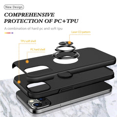 Magnetic Ring Kickstand Shockproof Phone Case, For iPhone 14, For iPhone 14 Plus, For iPhone 14 Pro