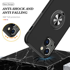 Magnetic Ring Kickstand Shockproof Phone Case, For iPhone 14, For iPhone 14 Plus, For iPhone 14 Pro