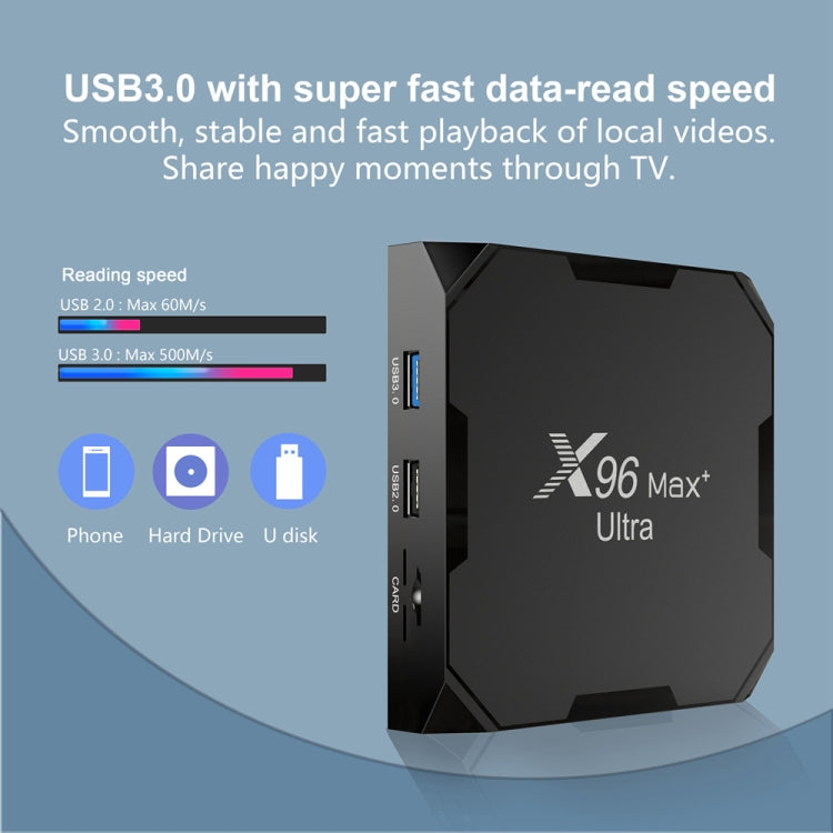 H96 Max+ Ultra 4GB+32GB Amlogic S905X4 8K Smart TV BOX Android 11.0 Media Player, 4GB+32GB, UK Plug, 4GB+32GB, US Plug, 4GB+32GB, EU Plug, 4GB+32GB, AU Plug H96 Max+ Ultra 4GB+32GB Amlogic S905X4 8K Smart TV BOX Android 11.0 Media Player, 4GB+32GB, UK Plug, 4GB+32GB, US Plug, 4GB+32GB, EU Plug, 4GB+32GB, AU Plug