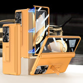 GKK Magnetic Hinge Flip Phone Case with Holder, For Honor Magic V