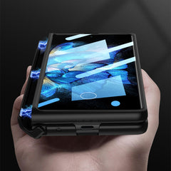 GKK Magnetic Hinge Flip Phone Case with Holder, For vivo X Fold