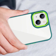 3 in 1 Electroplated Acrylic Phone Case, For iPhone 14, For iPhone 14 Plus, For iPhone 14 Pro