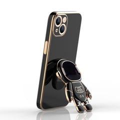 Plating Astronaut Holder Phone Case, For iPhone 13, For iPhone 13 mini