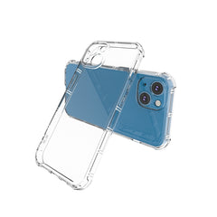 Straight Side Dual Bone Anti-fall TPU Transparent Protective Case, For iPhone 14, For iPhone 14 Plus, For iPhone 14 Pro, For iPhone 14 Pro Max