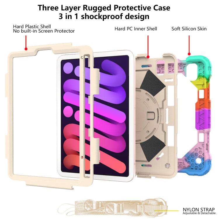 Contrast Color Robot Silicone + PC Tablet Case, For iPad mini 2024 / mini 6, For iPad mini 6 Contrast Color Robot Silicone + PC Tablet Case, For iPad mini 2024 / mini 6, For iPad mini 6