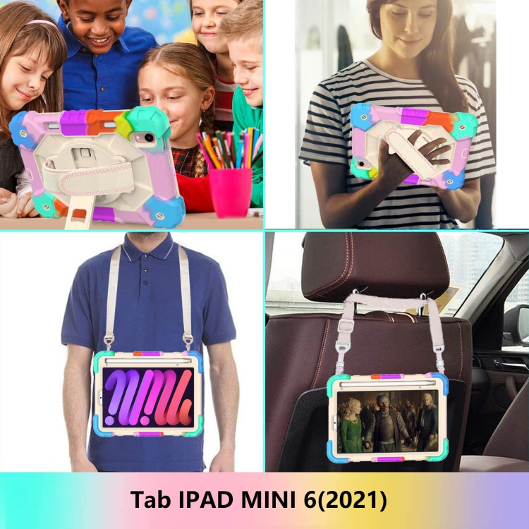 Contrast Color Robot Silicone + PC Tablet Case, For iPad mini 2024 / mini 6, For iPad mini 6 Contrast Color Robot Silicone + PC Tablet Case, For iPad mini 2024 / mini 6, For iPad mini 6