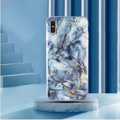 IMD Marble Pattern TPU Phone Case
