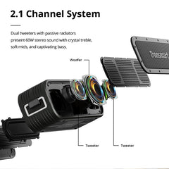 Tronsmart Force X 80W Portable Outdoor Waterproof Bluetooth 5.0 Speaker, Force X
