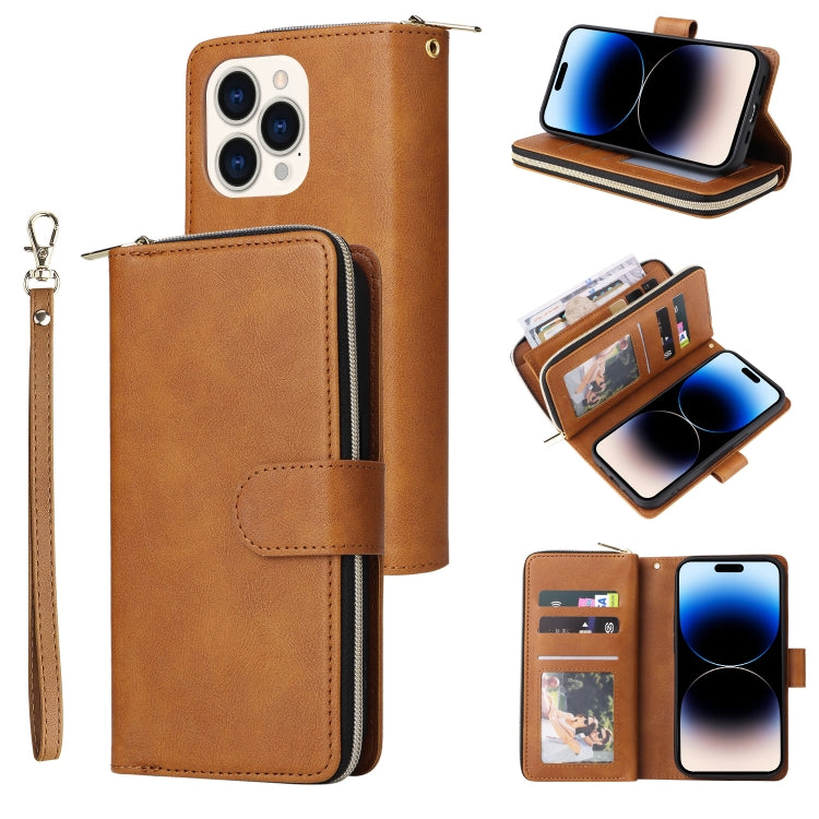 9 Card Slots Zipper Wallet Bag Leather Phone Case, For iPhone 14, For iPhone 14 Plus, For iPhone 14 Pro, For iPhone 14 Pro Max 9 Card Slots Zipper Wallet Bag Leather Phone Case, For iPhone 14, For iPhone 14 Plus, For iPhone 14 Pro, For iPhone 14 Pro Max