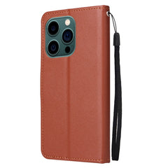 Multifunctional Horizontal Flip Leather Case with Three Card Slot, For iPhone 14 Pro Max