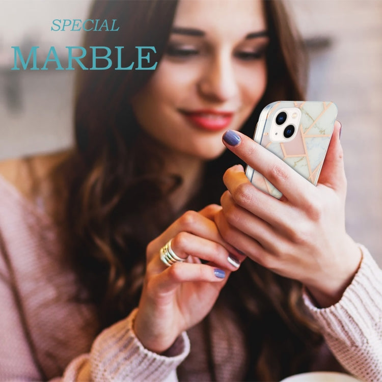Electroplating Splicing Marble Flower Pattern Dual-side IMD TPU Shockproof Phone Case, For iPhone 14, For iPhone 14 Plus, For iPhone 14 Pro, For iPhone 14 Pro Max Electroplating Splicing Marble Flower Pattern Dual-side IMD TPU Shockproof Phone Case, For iPhone 14, For iPhone 14 Plus, For iPhone 14 Pro, For iPhone 14 Pro Max