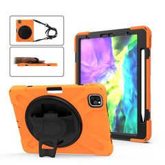 Funda protectora de silicona con rotación de 360 grados para iPad Pro 11 (2020), con soporte, correa de mano, correa larga y ranura para lápiz, para iPad Air 10.9/Pro 11 2021/2020/2018