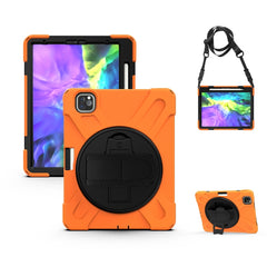 Funda protectora de silicona con rotación de 360 grados para iPad Pro 11 (2020), con soporte, correa de mano, correa larga y ranura para lápiz, para iPad Air 10.9/Pro 11 2021/2020/2018