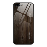 Wood Grain Glass Protective Case, For iPhone 7 Plus, For iPhone 11, For iPhone 14 Plus, For iPhone 14 Pro