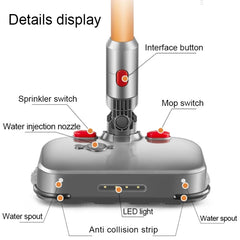 D2 Electric Wet and Dry Mopping Head with Water Tank