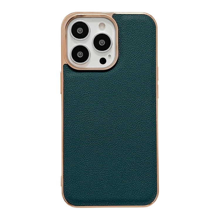 Genuine Leather Luolai Series Nano Electroplating Phone Case, For iPhone 14, For iPhone 14 Plus, For iPhone 14 Pro, For iPhone 14 Pro Max, For iPhone 13, For iPhone 13 Pro Genuine Leather Luolai Series Nano Electroplating Phone Case, For iPhone 14, For iPhone 14 Plus, For iPhone 14 Pro, For iPhone 14 Pro Max, For iPhone 13, For iPhone 13 Pro