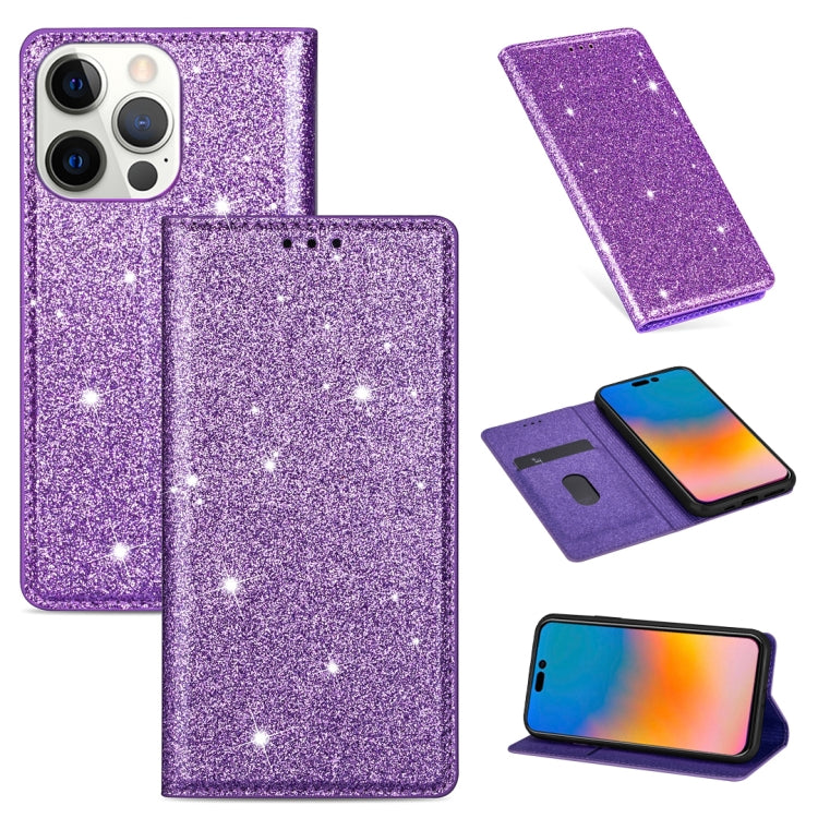 Ultrathin Glitter Magnetic Horizontal Flip Leather Case with Holder & Card Slots, For iPhone 14, For iPhone 14 Max, For iPhone 14 Pro, For iPhone 14 Pro Max Ultrathin Glitter Magnetic Horizontal Flip Leather Case with Holder & Card Slots, For iPhone 14, For iPhone 14 Max, For iPhone 14 Pro, For iPhone 14 Pro Max