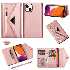 Skin Feel Zipper Horizontal Flip Leather Case, For iPhone 14, For iPhone 14 Max, For iPhone 14 Pro, For iPhone 14 Pro Max