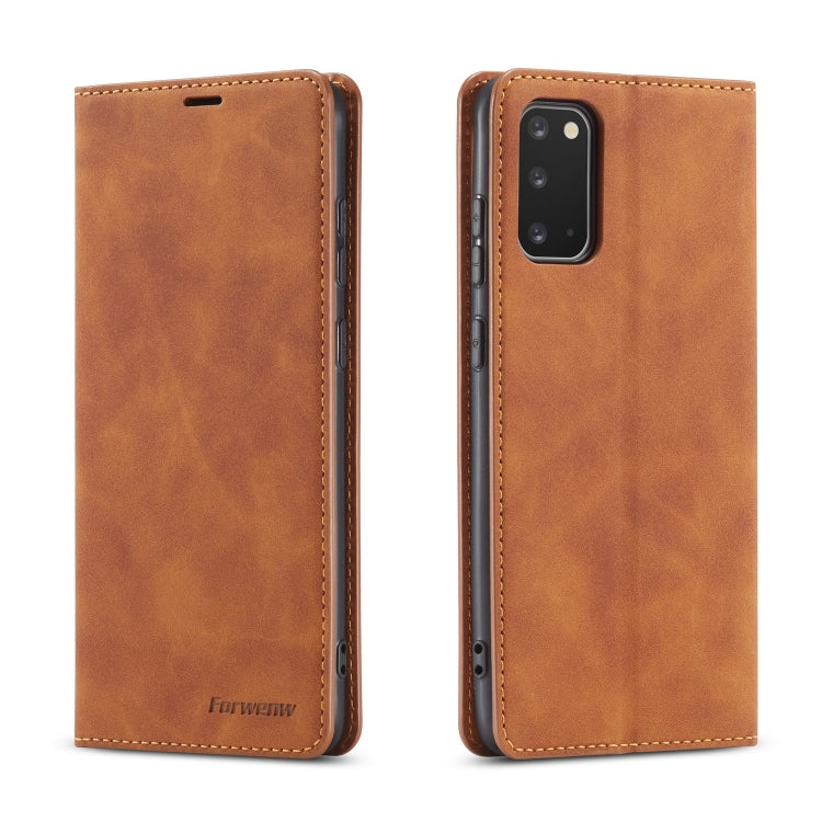 Forwenw Dream Series Oil Edge Strong Magnetism Horizontal Flip Leather Case with Holder & Card Slots & Wallet & Photo Frame, For Galaxy A51, For Galaxy A71, For Xiaomi Redmi Note 8 Pro, For Xiaomi Redmi Note 8, For Galaxy S20, For Galaxy S20 Plus Forwenw Dream Series Oil Edge Strong Magnetism Horizontal Flip Leather Case with Holder & Card Slots & Wallet & Photo Frame, For Galaxy A51, For Galaxy A71, For Xiaomi Redmi Note 8 Pro, For Xiaomi Redmi Note 8, For Galaxy S20, For Galaxy S20 Plus