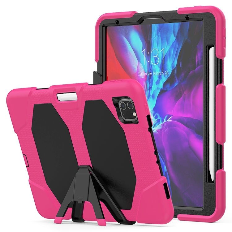 For iPad Pro 11 inch (2020) Shockproof Colorful Silicon + PC Protective Case with Holder & Shoulder Strap & Hand Strap & Pen Slot, For iPad Pro 11 inch (2020) For iPad Pro 11 inch (2020) Shockproof Colorful Silicon + PC Protective Case with Holder & Shoulder Strap & Hand Strap & Pen Slot, For iPad Pro 11 inch (2020)