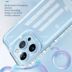 Shinning Diamond Space Shockproof Phone Case, For iPhone 13 Pro Max, For iPhone 12, For iPhone 14, For iPhone 14 Pro