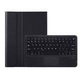 OP12-A Lambskin Texture Ultra-thin Bluetooth Keyboard Leather Case with Touchpad
