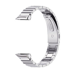 Mijobs Bamboo Stainless Steel Metal Watch Band