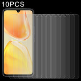 10 PCS 0.26mm 9H 2.5D Tempered Glass Film, For vivo V25 / V25e / X80 Lite / V21s (10 PCS)