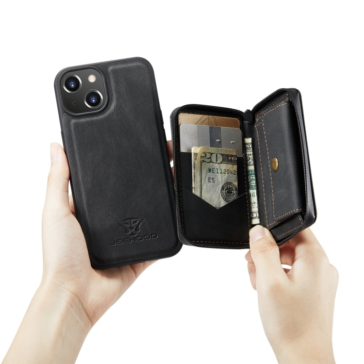 JEEHOOD Magnetic Zipper Wallet Leather Phone Case, For iPhone 14, For iPhone 14 Plus, For iPhone 14 Pro, For iPhone 14 Pro Max JEEHOOD Magnetic Zipper Wallet Leather Phone Case, For iPhone 14, For iPhone 14 Plus, For iPhone 14 Pro, For iPhone 14 Pro Max