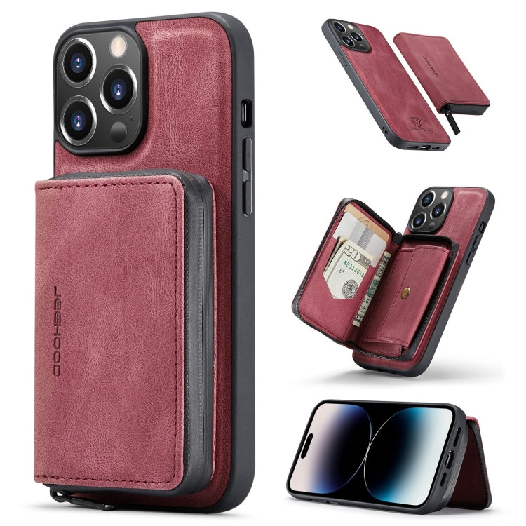 JEEHOOD Magnetic Zipper Wallet Leather Phone Case, For iPhone 14, For iPhone 14 Plus, For iPhone 14 Pro, For iPhone 14 Pro Max JEEHOOD Magnetic Zipper Wallet Leather Phone Case, For iPhone 14, For iPhone 14 Plus, For iPhone 14 Pro, For iPhone 14 Pro Max