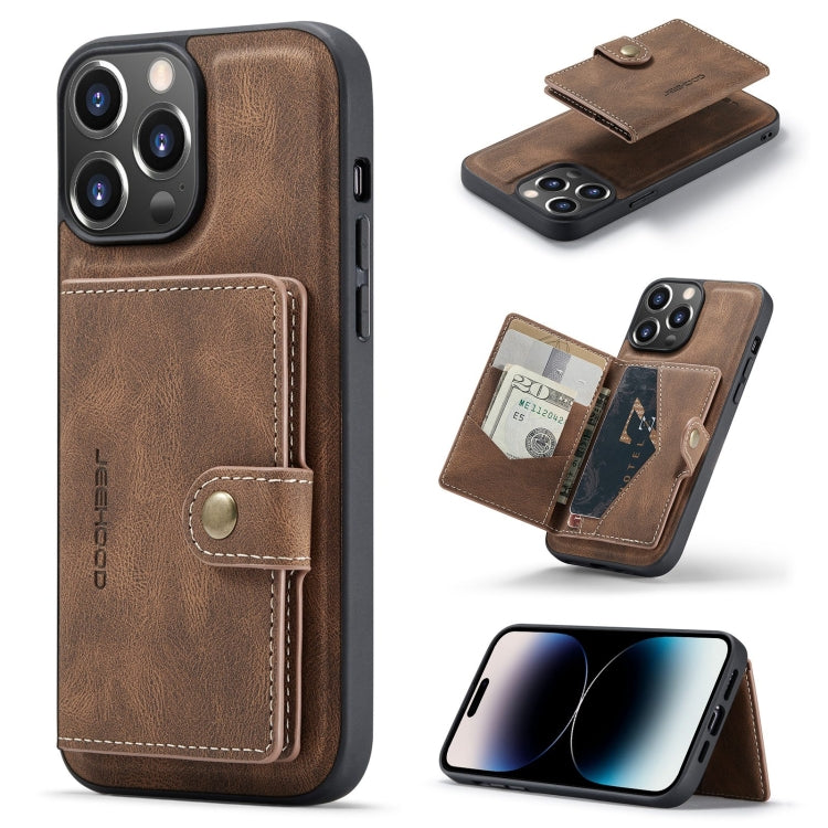 JEEHOOD Retro Magnetic Detachable Leather Phone Case, For iPhone 14, For iPhone 14 Plus, For iPhone 14 Pro, For iPhone 14 Pro Max JEEHOOD Retro Magnetic Detachable Leather Phone Case, For iPhone 14, For iPhone 14 Plus, For iPhone 14 Pro, For iPhone 14 Pro Max