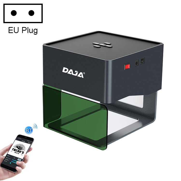 Máquina de grabado láser CNC DAJA DJ6 Mini para bricolaje, enchufe europeo para DJ6 Mini, enchufe estadounidense para DJ6 Mini, enchufe británico para DJ6 Mini