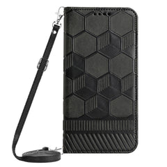 Crossbody Football Texture Magnetic PU Phone Case, For iPhone 12 Mini, For iPhone 12 Pro, For iPhone 12 Pro Max, For iPhone 13