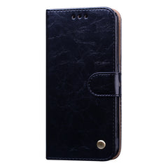 Business Style Oil Wax Texture Horizontal Flip Leather Case, with Holder & Card Slots & Wallet