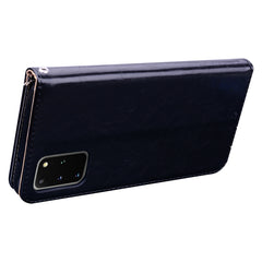 Business Style Oil Wax Texture Horizontal Flip Leather Case, with Holder & Card Slots & Wallet