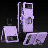 GKK Sliding Camshield Magnetic Armor Flip Phone Case with Ring Holder, For Samsung Galaxy Z Flip4
