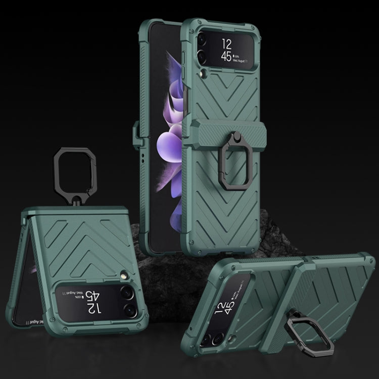 GKK Sliding Camshield Magnetic Armor Flip Phone Case with Ring Holder, For Samsung Galaxy Z Flip4 GKK Sliding Camshield Magnetic Armor Flip Phone Case with Ring Holder, For Samsung Galaxy Z Flip4