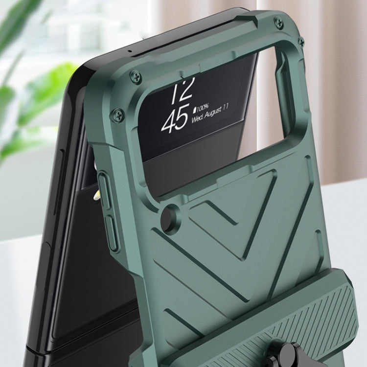 GKK Sliding Camshield Magnetic Armor Flip Phone Case with Ring Holder, For Samsung Galaxy Z Flip4 GKK Sliding Camshield Magnetic Armor Flip Phone Case with Ring Holder, For Samsung Galaxy Z Flip4