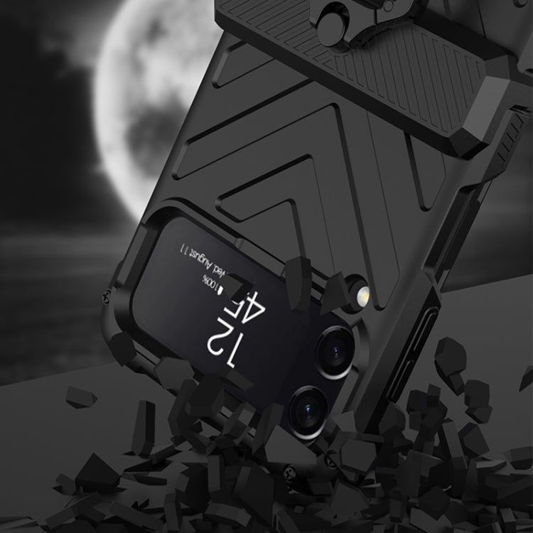 GKK Sliding Camshield Magnetic Armor Flip Phone Case with Ring Holder, For Samsung Galaxy Z Flip4 GKK Sliding Camshield Magnetic Armor Flip Phone Case with Ring Holder, For Samsung Galaxy Z Flip4