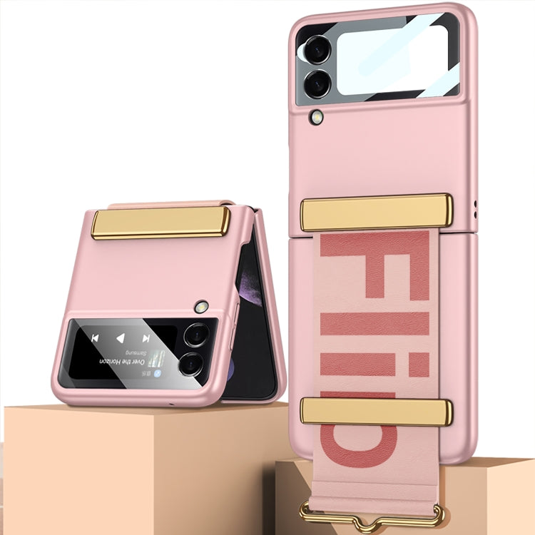 GKK Ultra-thin Full Coverage Phone Flip Case with Wristband, For Samsung Galaxy Z Flip4 GKK Ultra-thin Full Coverage Phone Flip Case with Wristband, For Samsung Galaxy Z Flip4