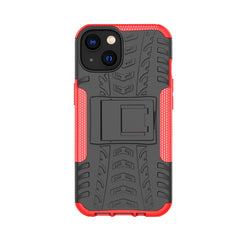 Tire Texture TPU + PC Phone Case with Holder, For iPhone 14, For iPhone 14 Plus, For iPhone 14 Pro